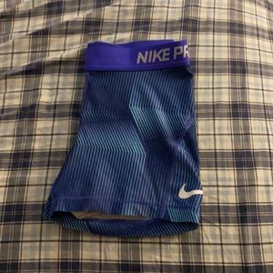 Blue Nike Pro Spandex